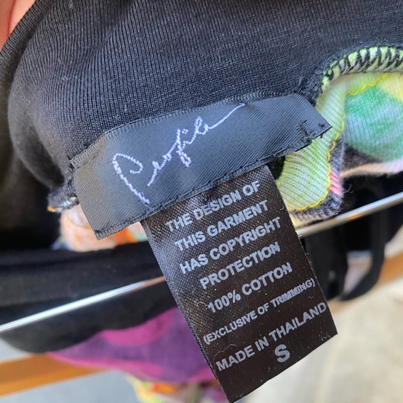 Profile NWT Wearable Art Graphic Colorful Patchwork Skirt I Size: S - Picture 11 of 13